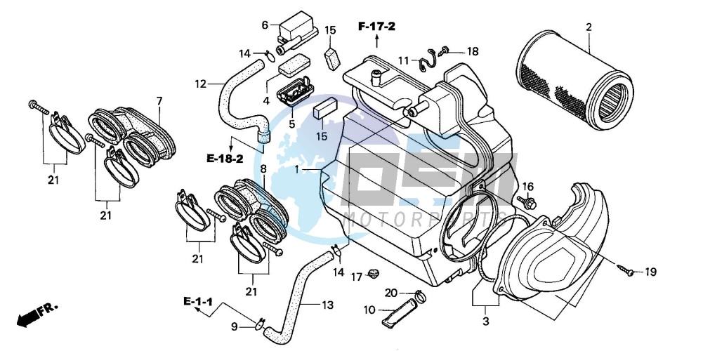 AIR CLEANER (CB600F3/4/5/6)