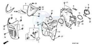 SH300A9 F / ABS CMF TBX drawing FRONT COVER