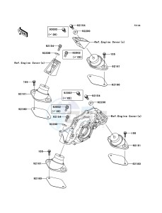 JET SKI STX-15F JT1500A9F EU drawing Engine Mount