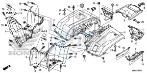 TRX420FA2F TRX420 Europe Direct - (ED) drawing REAR FENDER