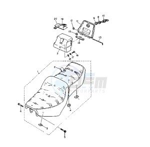 XV VIRAGO 1100 11000 drawing SEAT