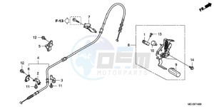 NSA700A9 France - (F / CMF MME) drawing PARKING BRAKE