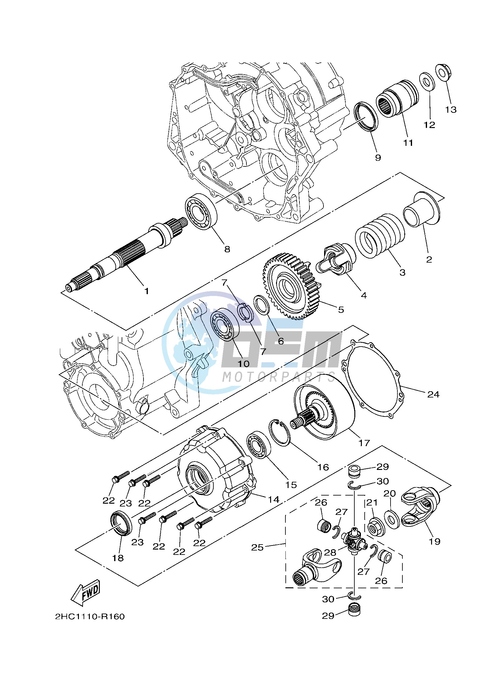 MIDDLE DRIVE GEAR