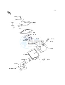 VN 800 G [VULCAN 800 DRIFTER] (E1-E5) [VULCAN 800 DRIFTER] drawing CYLINDER HEAD COVER