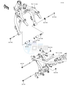 Z650 ER650HJF XX (EU ME A(FRICA) drawing Engine Mount