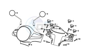 FIDDLE II 50 (25 KM/H) (AF05W4-NL) (E4) (L8-M0) drawing HANDLE PIPE HANDLE COVER / FIDDLE II 50 (25 KM/H) (AF05W4-NL) (E4) (L8-M0)