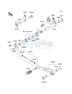 VERSYS_1000 KLZ1000AEF FR GB XX (EU ME A(FRICA) drawing Gear Change Mechanism