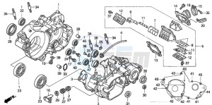 CR250R drawing CRANKCASE (CR250R4)