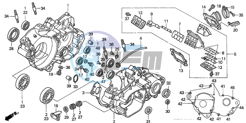 CRANKCASE (CR250R4)