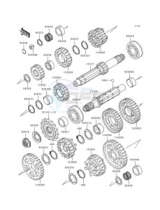 ZX 750 L [NINJA ZX-7] (L1-L3) [NINJA ZX-7] drawing TRANSMISSION