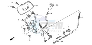 TRX420FM FOURTRAX drawing SELECT LEVER