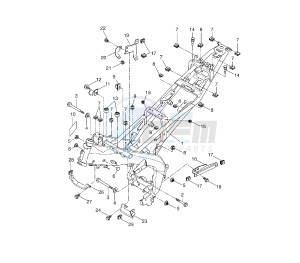 YZF R 125 drawing FRAME