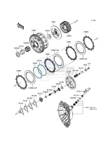 NINJA ZX-6R ZX600RFF FR GB XX (EU ME A(FRICA) drawing Clutch