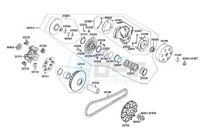 DOWNTOWN 300 I ABS drawing Drive Pulley