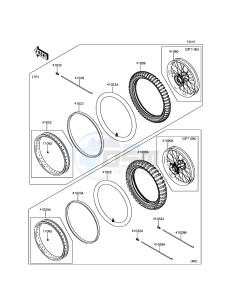 KLX250 KLX250SHF XX (EU ME A(FRICA) drawing Tires