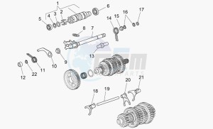 Griso V 850 IE IE drawing Gear box selector