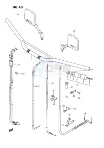 DR650 (E4) drawing HANDLEBAR