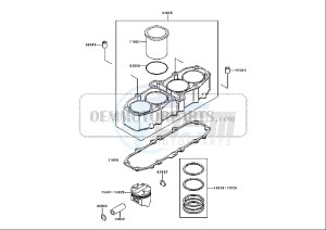 ZZR 600 (EU) drawing CYLINDER- PISTON