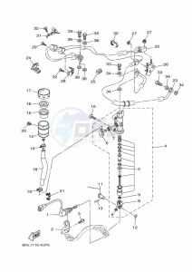 XTZ690 TENERE 700 (BMB9) drawing REAR MASTER CYLINDER