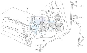 RSV 2 1000 drawing Front master brake cilinder