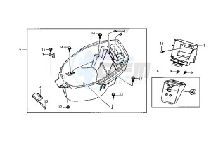 MASK - 50 cc drawing HELMET BOX