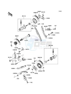 KVF750 4x4 KVF750-A1 EU GB drawing Camshaft(s)/Tensioner