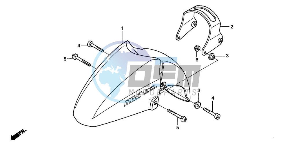 FRONT FENDER (FJS600A3/A4/A5)