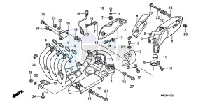 CB600FAC drawing EXHAUST MUFFLER