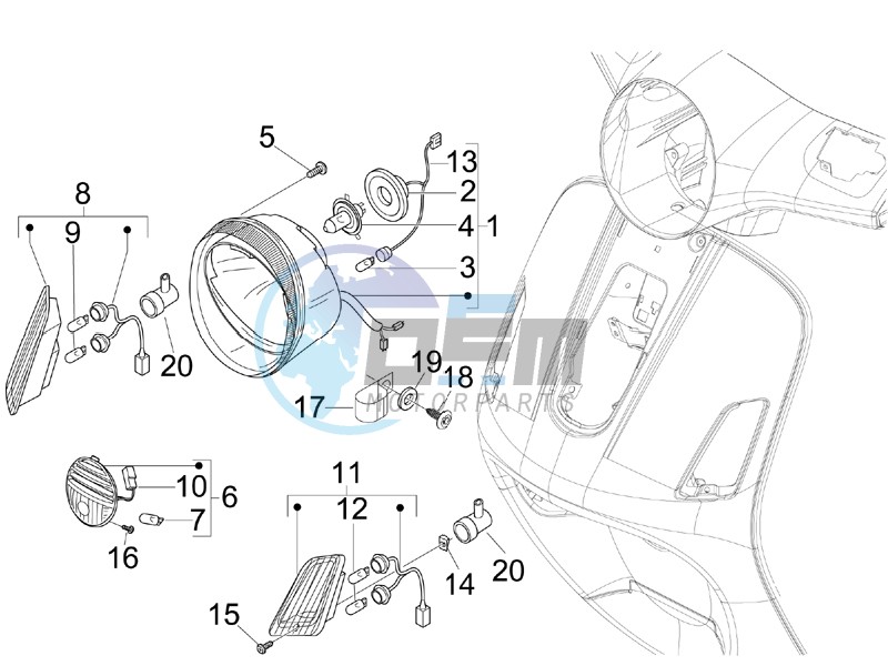 Head lights - Turn signal lamps