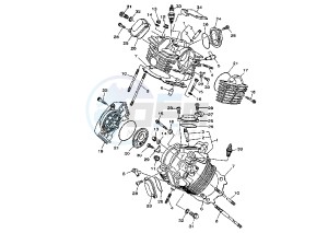 XVS A DRAG STAR CLASSIC 1100 drawing CYLINDER HEAD