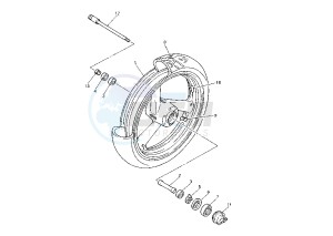 YZF R THUNDER ACE 1000 drawing FRONT WHEEL