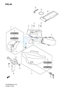 VLR1800 (E2) drawing FRAME COVER (MODEL K8)