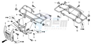 TRX420FM FOURTRAX drawing CARRIER