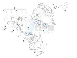 Liberty 50 4t ptt Double disc drawing Secondairy air box