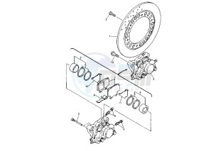 FZS FAZER 600 drawing REAR BRAKE CALIPER