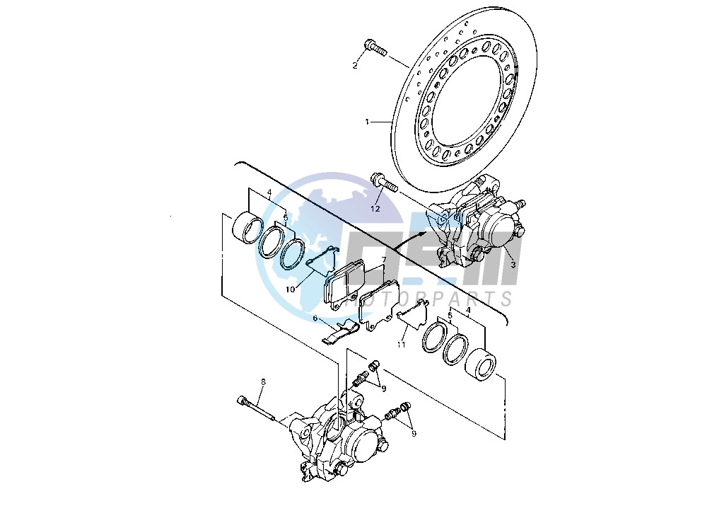 REAR BRAKE CALIPER