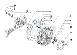 Beverly 200 (USA) USA drawing Rear Wheel