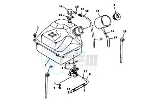 XC T CYGNUS 125 drawing FUEL TANK