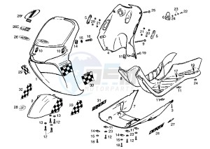 ATLANTIS O2 - 50 cc drawing FRONT SHIELD