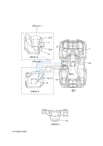 YFM550FWAD YFM5FGPB GRIZZLY 550 EPS (1HS3 1HS4) drawing EMBLEM & LABEL 2