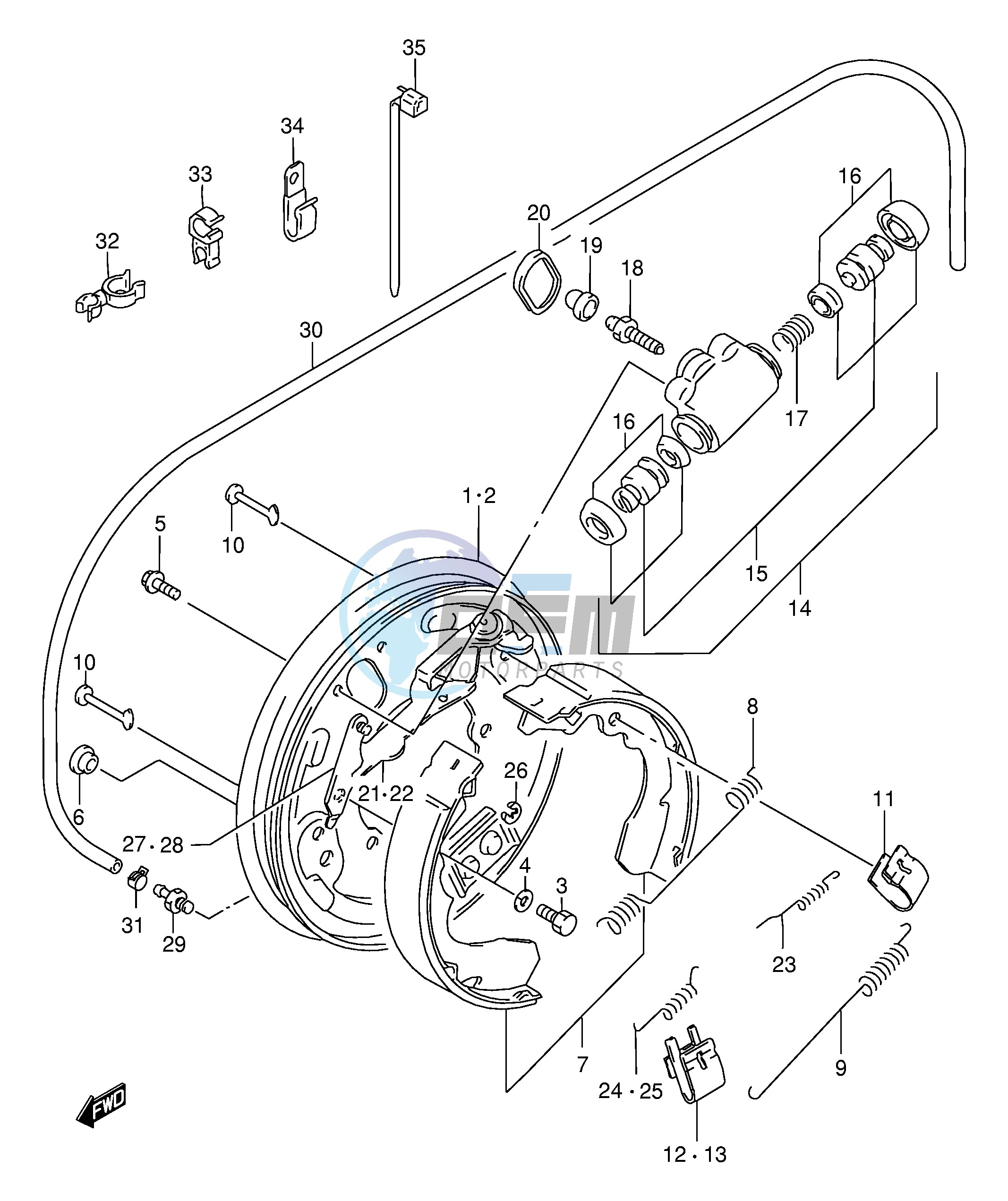 FRONT WHEEL BRAKE