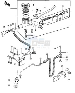 KZ 1000 A [KZ1000] (A1-A2A) [KZ1000] drawing FRONT MASTER CYLINDER -- KZ1000-A1- -