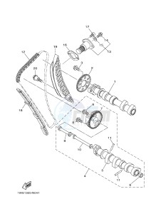 MT07 700 (1WS5) drawing CAMSHAFT & CHAIN