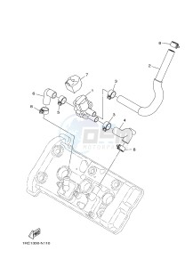 MT09A MT-09 ABS 900 (2DR7 2DR8) drawing AIR INDUCTION SYSTEM