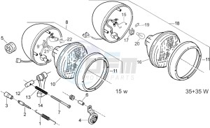 Classic 50 drawing Headlight