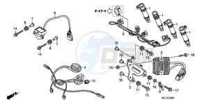 CBR600RRA F / CMF drawing SUB HARNESS