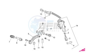 RSV 4 1000 4V SBK-FACTORY drawing Rear master brake cylinder