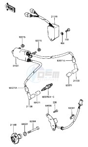 KZ 440 D [LTD BELT] (D2-D5) [LTD BELT] drawing IGNITION -- 81-83 D2_D3_D4_D5- -