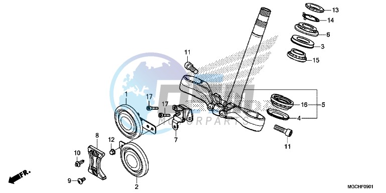 STEERING STEM (CB1100CA/ CAD/ NA/ NAD)