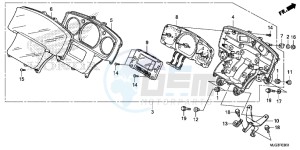 GL1800BF F6B Bagger - GL1800BF UK - (E) drawing METER